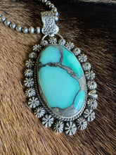Load image into Gallery viewer, Desert Bloom Variscite Hidden Heart Pendant
