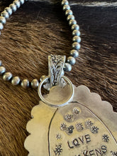 Load image into Gallery viewer, Desert Bloom Variscite Hidden Heart Pendant