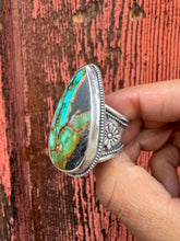 Load image into Gallery viewer, Wild Spirit Black Jack Turquoise Ring Treasure (Size 10.25)