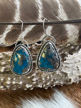 Load image into Gallery viewer, Morenci 2 Turquoise Dangles