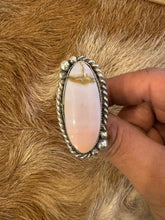 Load image into Gallery viewer, Rose Radiance: Ombre Pink Oregon Sunset Jasper with Druzy Delight
