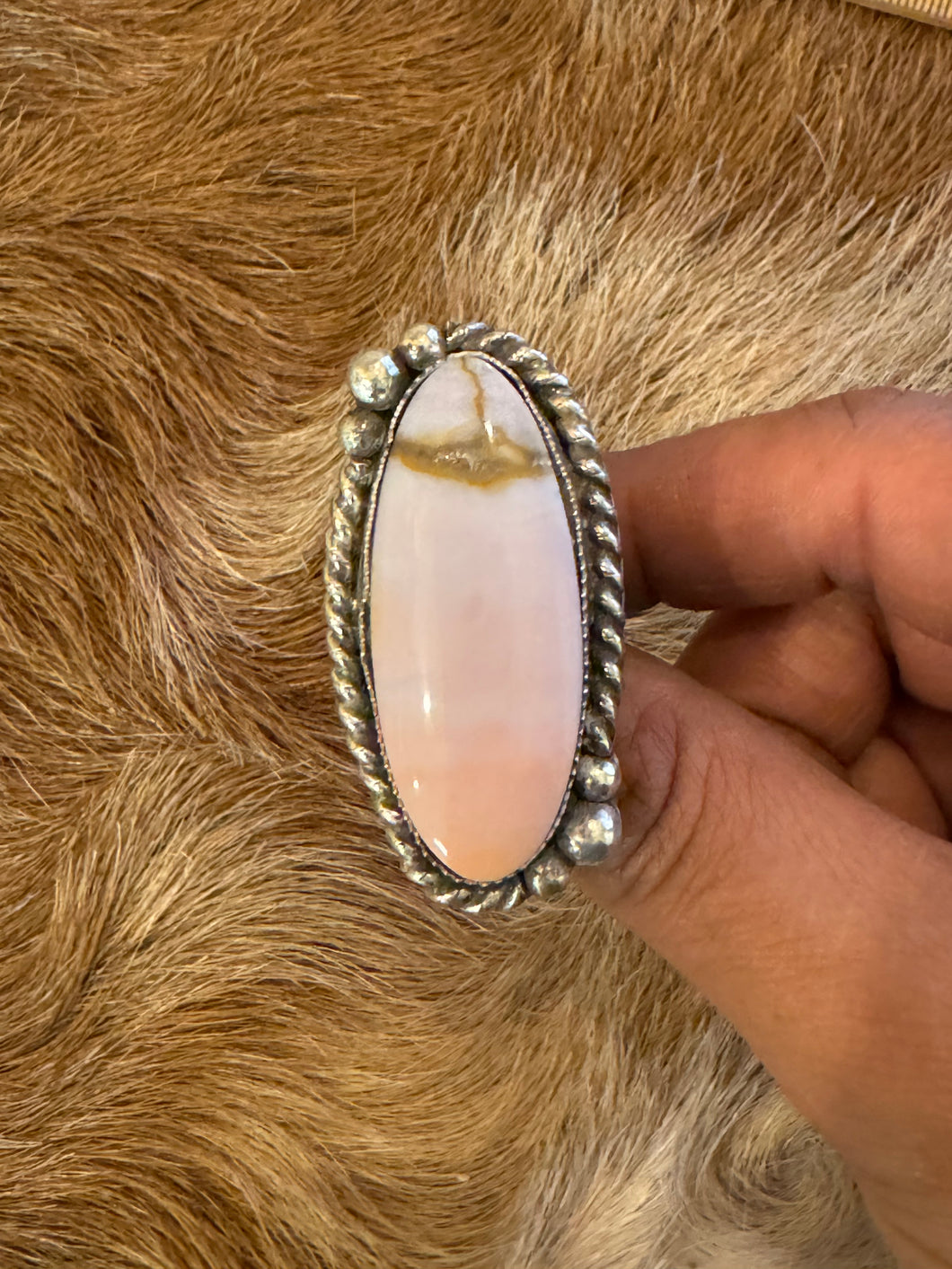 Rose Radiance: Ombre Pink Oregon Sunset Jasper with Druzy Delight