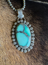 Load image into Gallery viewer, Desert Bloom Variscite Hidden Heart Pendant
