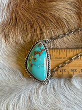 Load image into Gallery viewer, Easter Blue Triangle Necklace
