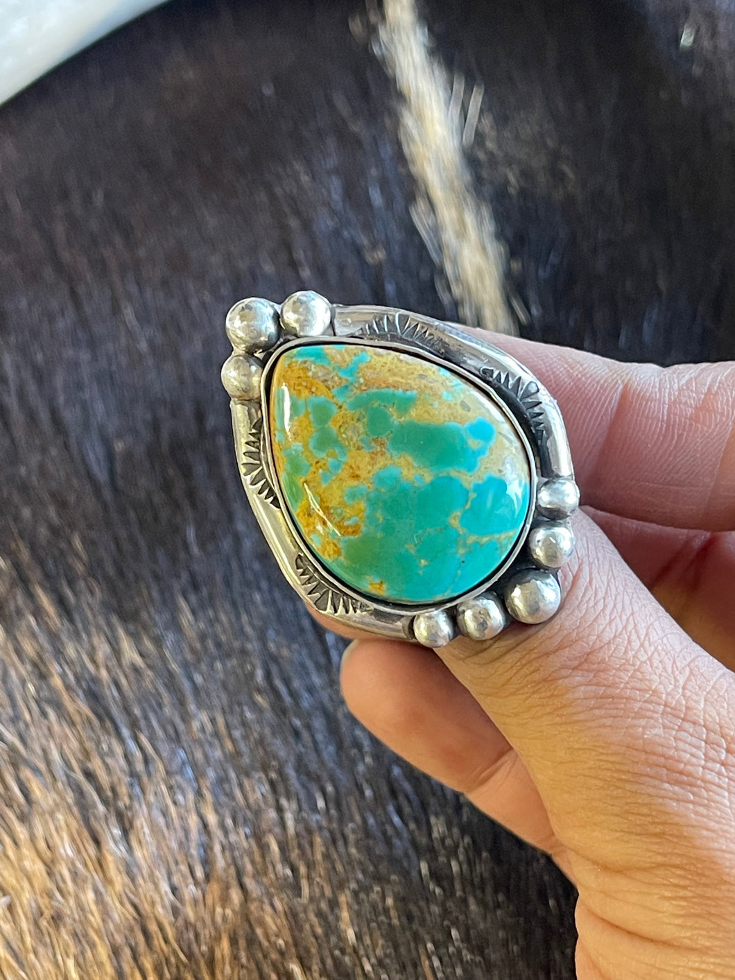 Rising Phoenix Turquoise Stamped Beauty